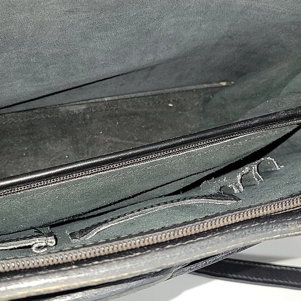 Vintage Hartmann Black Leather Briefcase